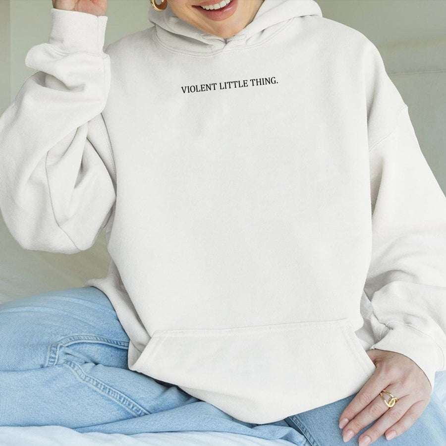 Violent Little Thing Hoodie | Dark Academia Bookish Apparel | Premium Cotton Blend | Gift for Readers and Fantasy Fans