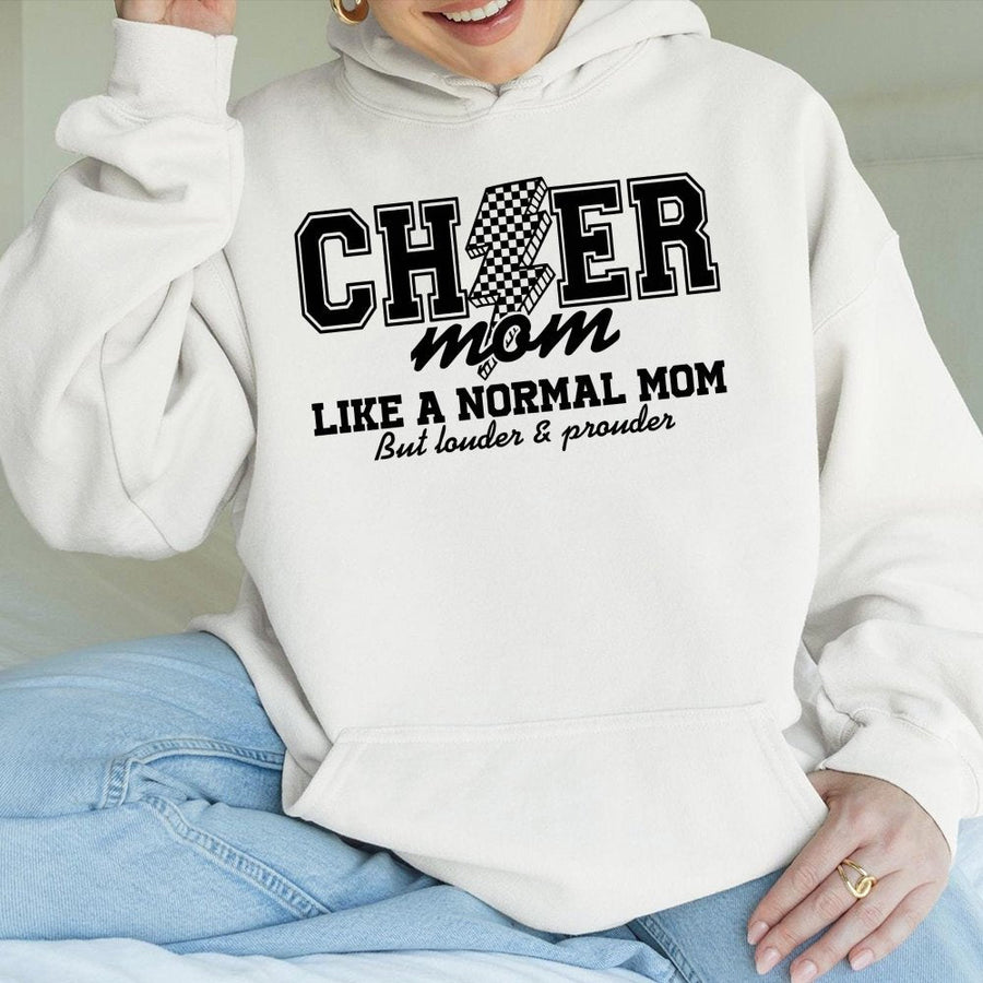 Cheer Mom Hoodie | Funny Cheerleader Parent Quote | Premium Cotton-Blend Sweatshirt | Gift for Cheer Competition Season
