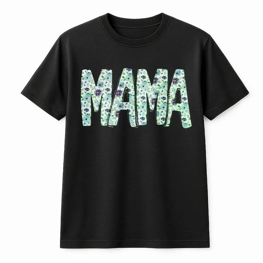 Floral Mama T-Shirt | Vintage Botanical Lettering Sweatshirt | Premium Soft Blend Pullover | Cute Mothers Day Gift for Mom