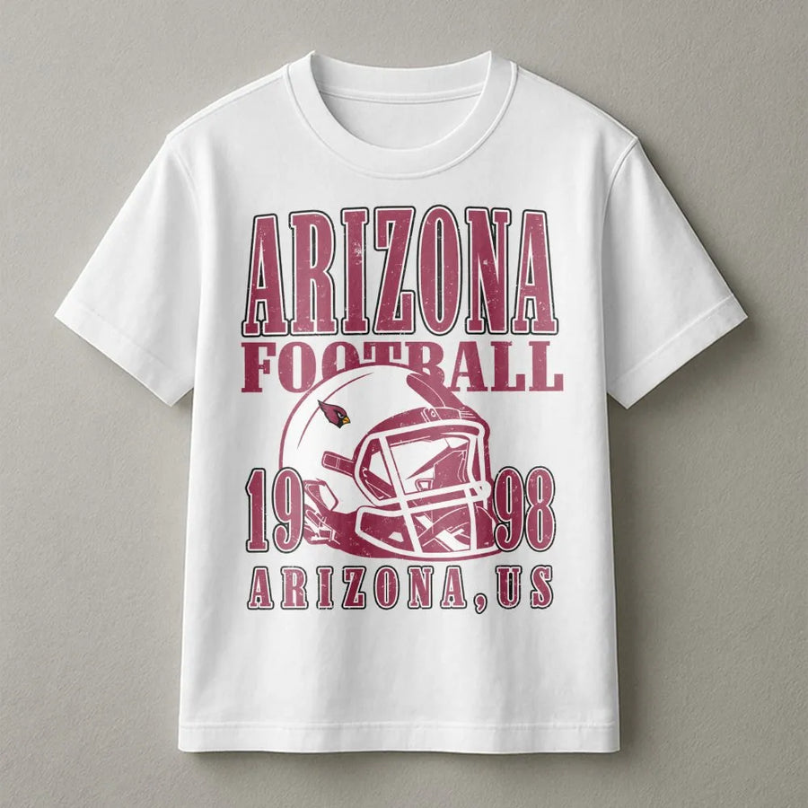 Arizona Football 1998 Arizona, Us With Arizona Cardinals Football Helmet T-Shirt