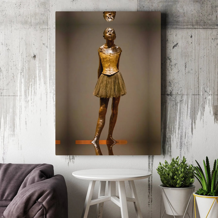 Little Dancer of Fourteen Years Canvas Print | Edgar Degas Sculpture Wall Art | Premium Gallery Wrapped Decor | Fine Art Gift for Ballet Lovers