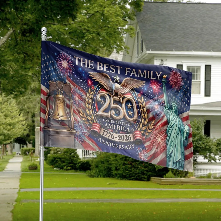 USA 250th Anniversary House Flag | 1776-2026 Commemorative Eagle Design | Premium Double-Sided Polyester | Patriotic Yard Decor Gift