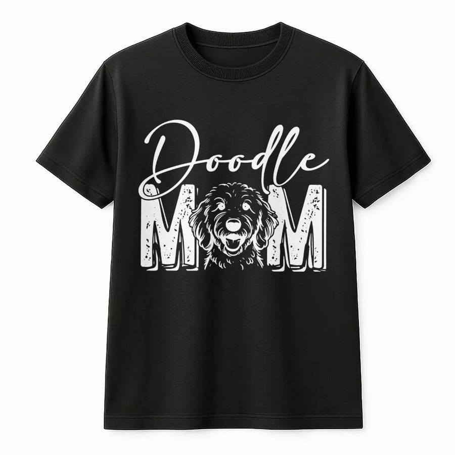 Goldendoodle Mom T-Shirt | Distressed Graphic Dog Lover Tee | Premium 100% Cotton | Cute Gift for Doodle Owners and Pet Parents