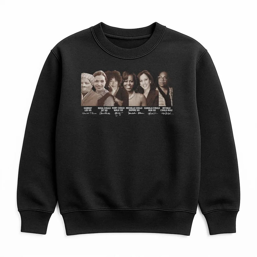 Black History Month Sweatshirt | Iconic Black Women Historical Figures Graphic | Premium Cotton Blend Unisex Pullover | Empowerment Gift for Her