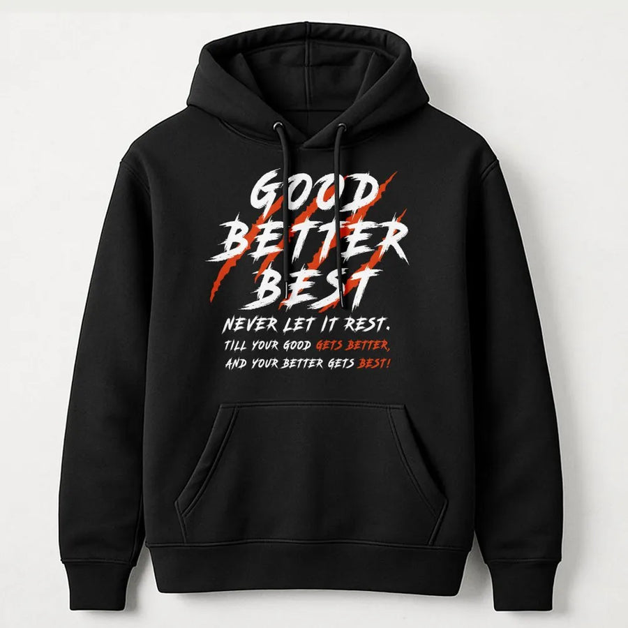 Chicago Football Hoodie, Good Better Best Hoodie, Motivational Bears Hoodie, Windy City Bear Down Hoodie For Mens & Woment