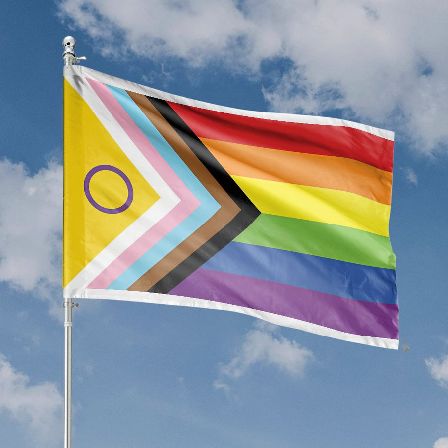 Intersex-Inclusive Progress Pride Flag | Durable UV-Resistant Outdoor Banner | Premium Polyester | LGBTQ+ Equality Gift for Home Garden