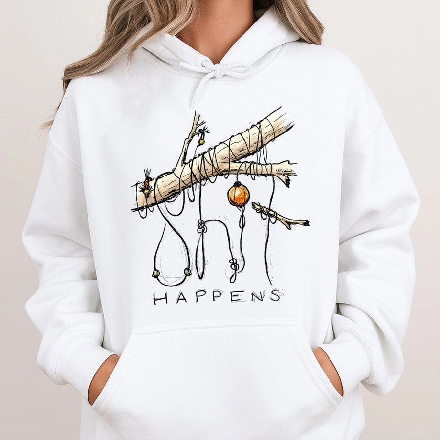 Fishing Hoodie | Tangled Line Fishing Design | Premium Cotton Blend | Funny Fisherman Gift for Men and Women