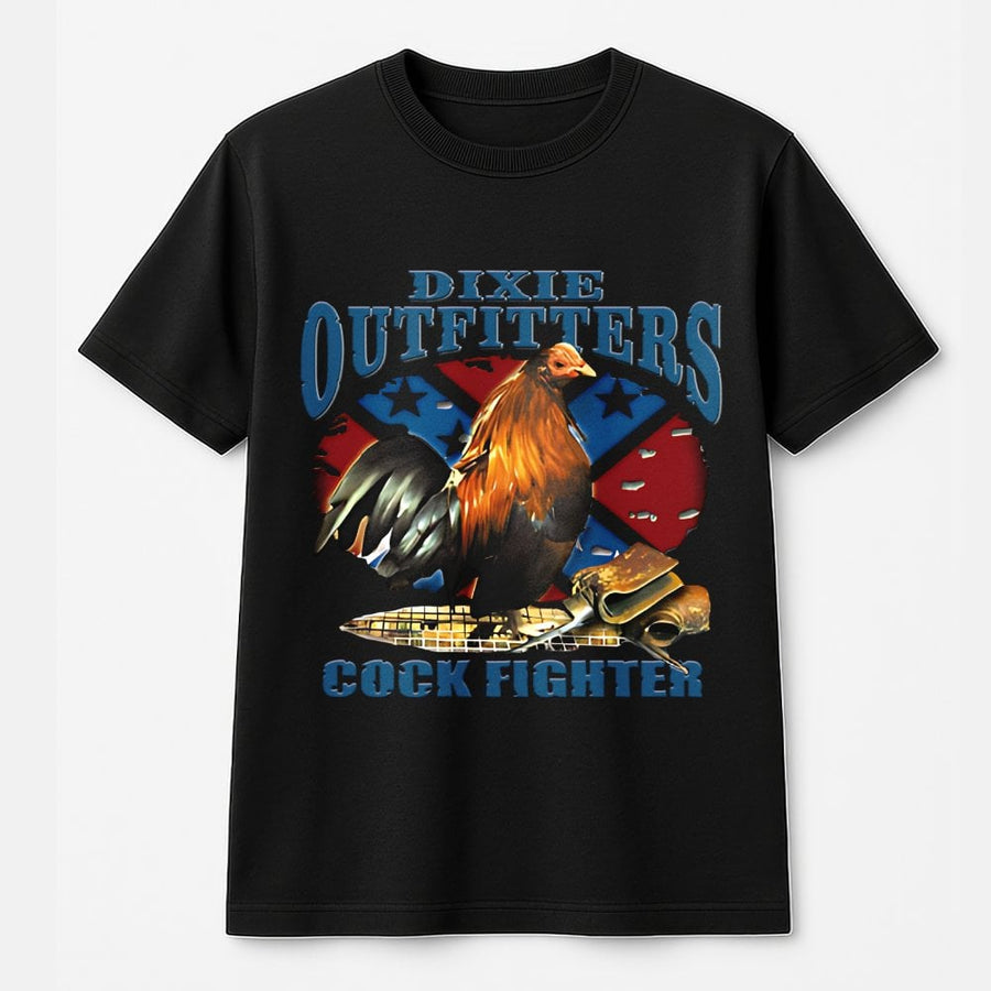 Gamecock Rooster Graphic T-Shirt | Southern Heritage Farm Style Design | 100% Premium Cotton Tee | Country Living Apparel Gift for Men