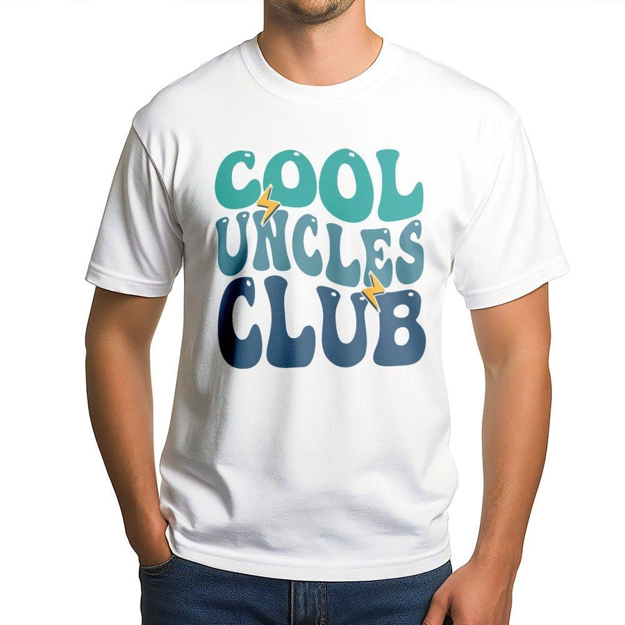Cool Uncles Club T-Shirt | Retro Lightning Graphic Design | Premium 100% Cotton Tee | Best Uncle Gift Ideas for Birthday or Father's Day 2026