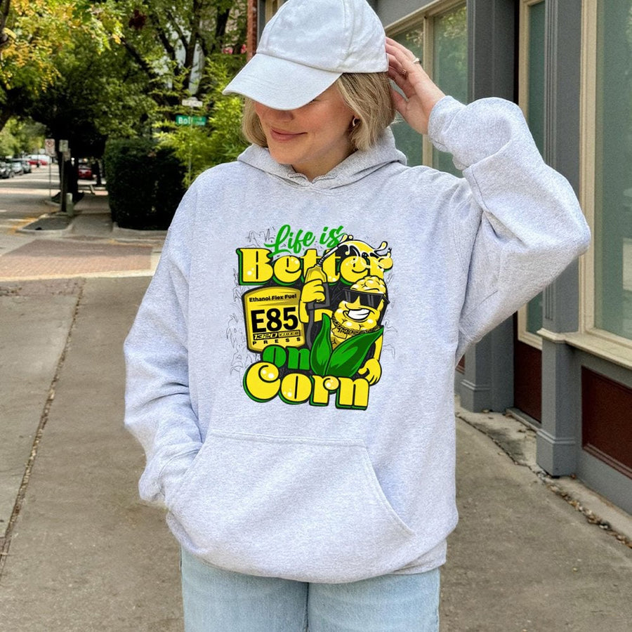 E85 Ethanol Flex Fuel Hoodie | Funny Car Racing Graphic | Premium Cotton Blend Streetwear | Gift for Auto Enthusiasts and Car Guys