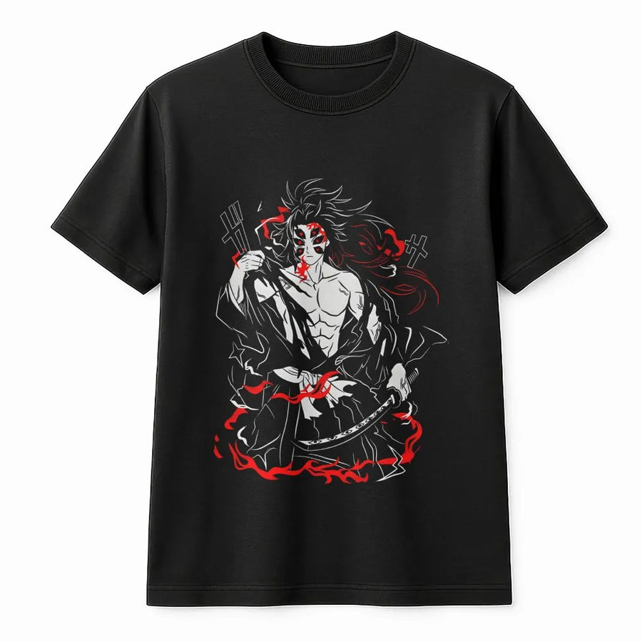 Six-Eyed Samurai Anime T-Shirt | Dark Fantasy Ronin Graphic Tee | 100% Cotton Premium Quality | Unique Gift for Manga Fans