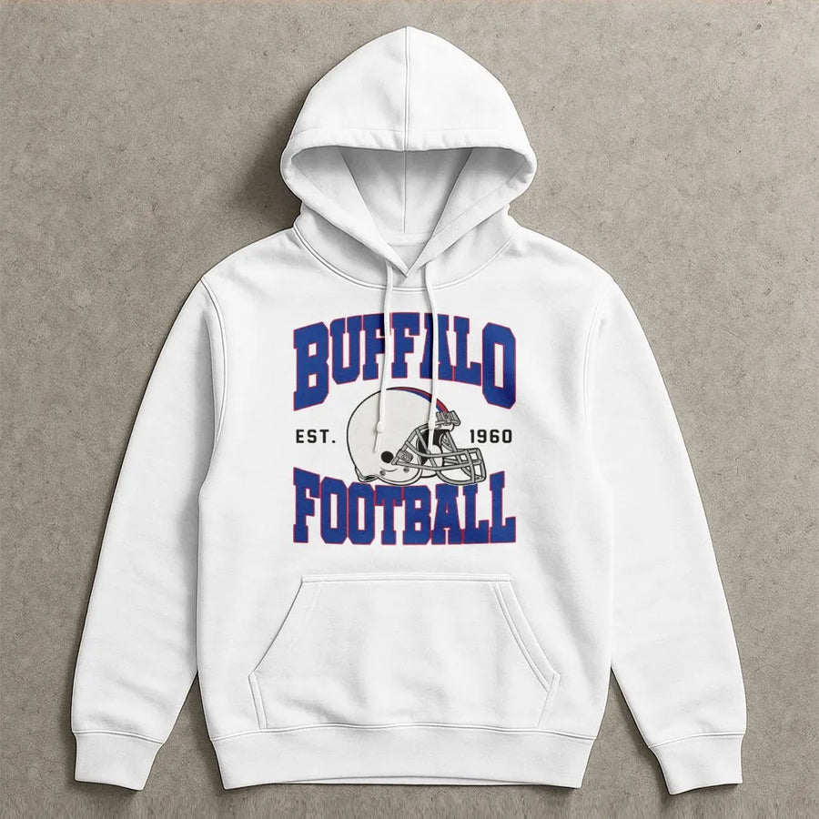 Buffalo Football Vintage Hoodie, Buffalo Bill Hoodie, Buffalo New York, Buffalo Bill Fan Gift, Sunday Football