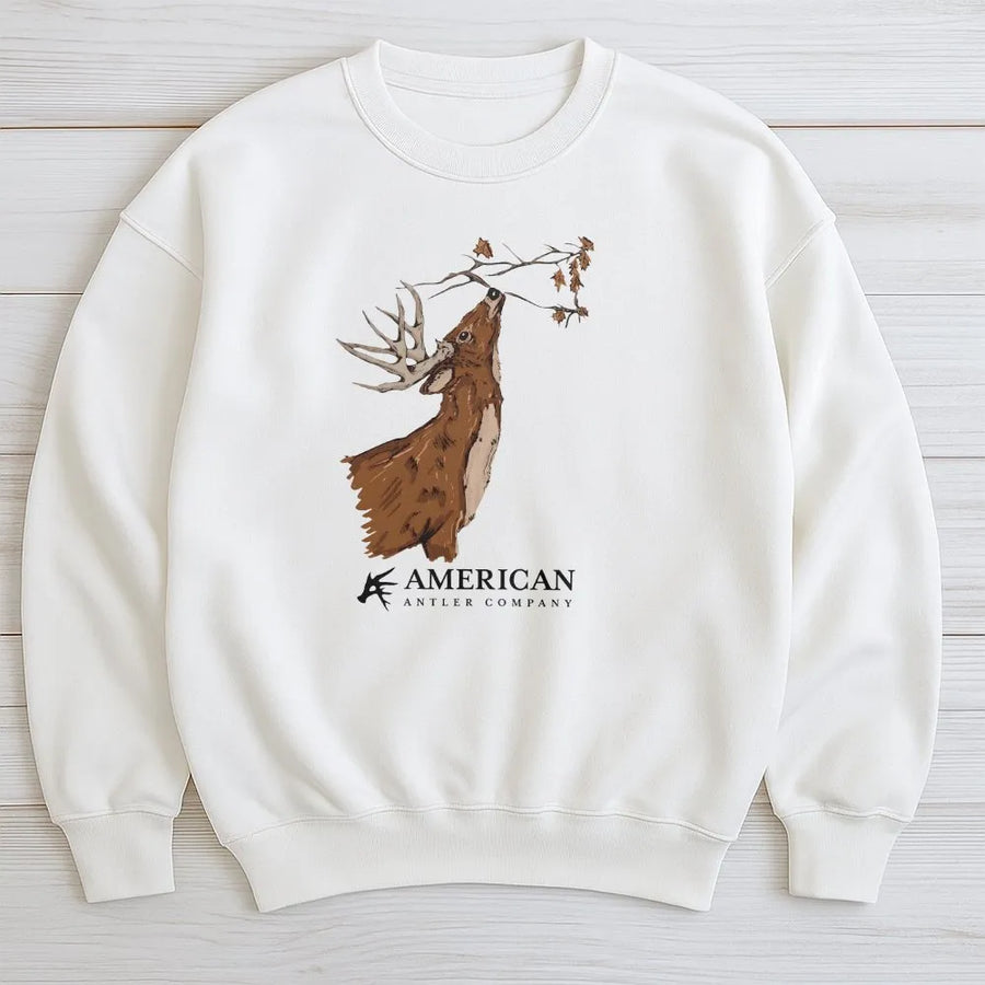 Buck Scrape Graphic Sweatshirt | Whitetail Deer Hunting Shirt for Men | Premium Comfort Colors Cotton | Unique Hunter Gift