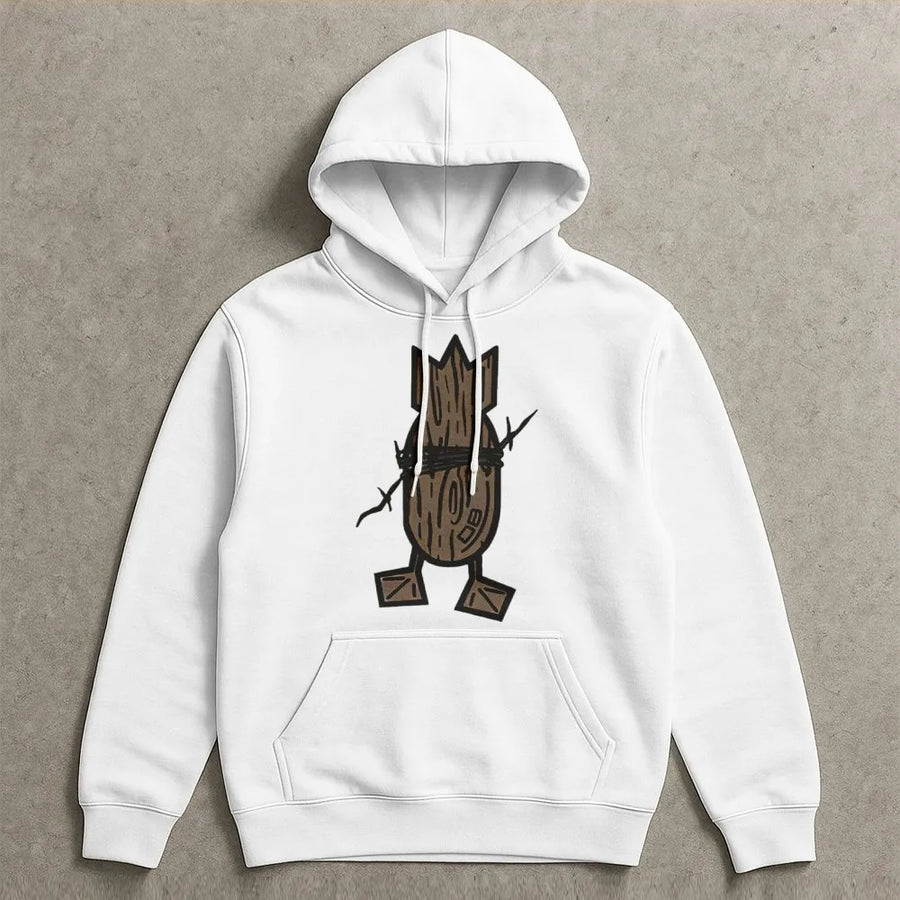 Duck Hunting Hoodie | Wood Grain Bomb Graphic Design | Cotton-Poly Blend Premium Sweatshirt | Gift for Waterfowl Hunters and Outdoor Enthusiasts