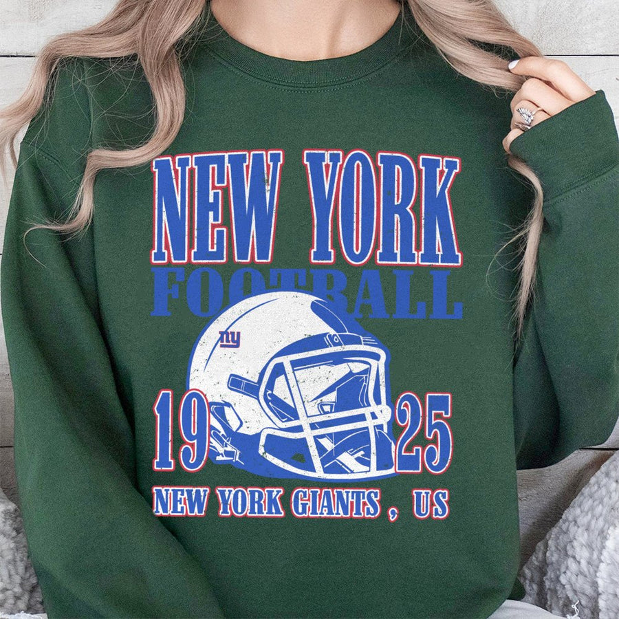 New York Football 1925 New York Giants, Us With Football Helmet Sweatshirt