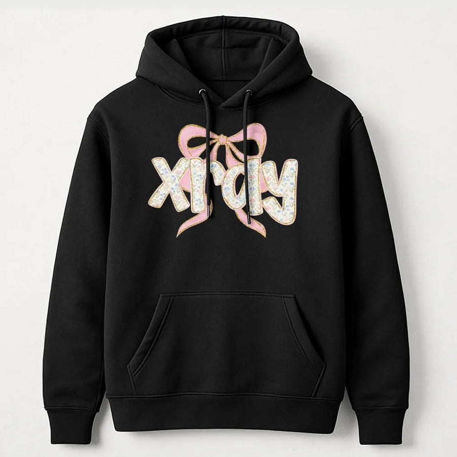 Coquette Xray Tech Hoodie | Floral Pink Bow Graphic | Soft Cotton Tee | Gift for Radiologic Technologist Grad