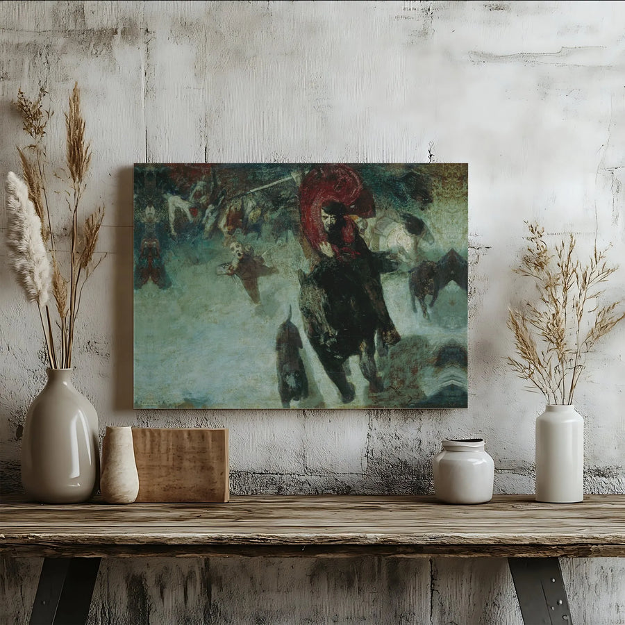 The Wild Hunt Of Odin Canvas Print | Norse Mythology Wall Art | Premium Gallery-Wrap 1.25" Frame | Gothic Home Decor For Mythology Lovers