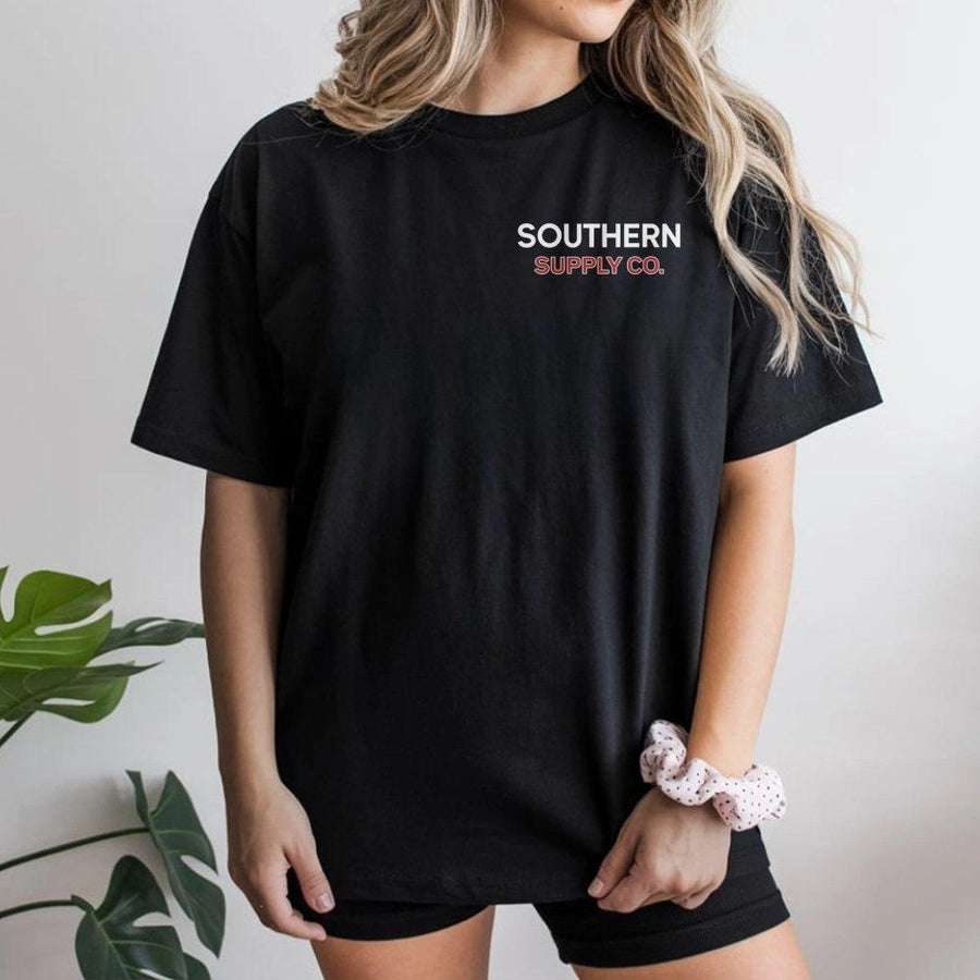 Southern Supply Co T-Shirt | Minimalist Southern Graphic | Premium Soft Cotton Tee | Vintage Country Apparel For Men And Women