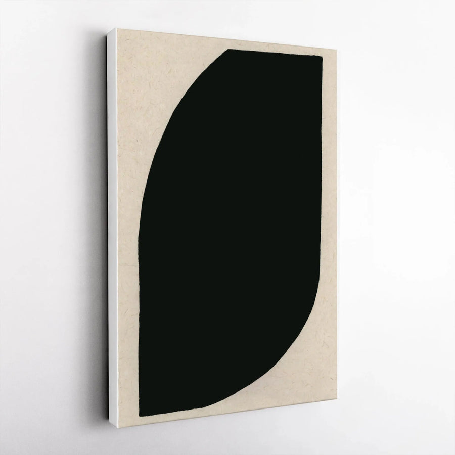 Abstract New Moon Vertical Canvas | Modern Minimalist Wall Art | Premium Thick Gallery Canvas | Contemporary Home Decor Gift
