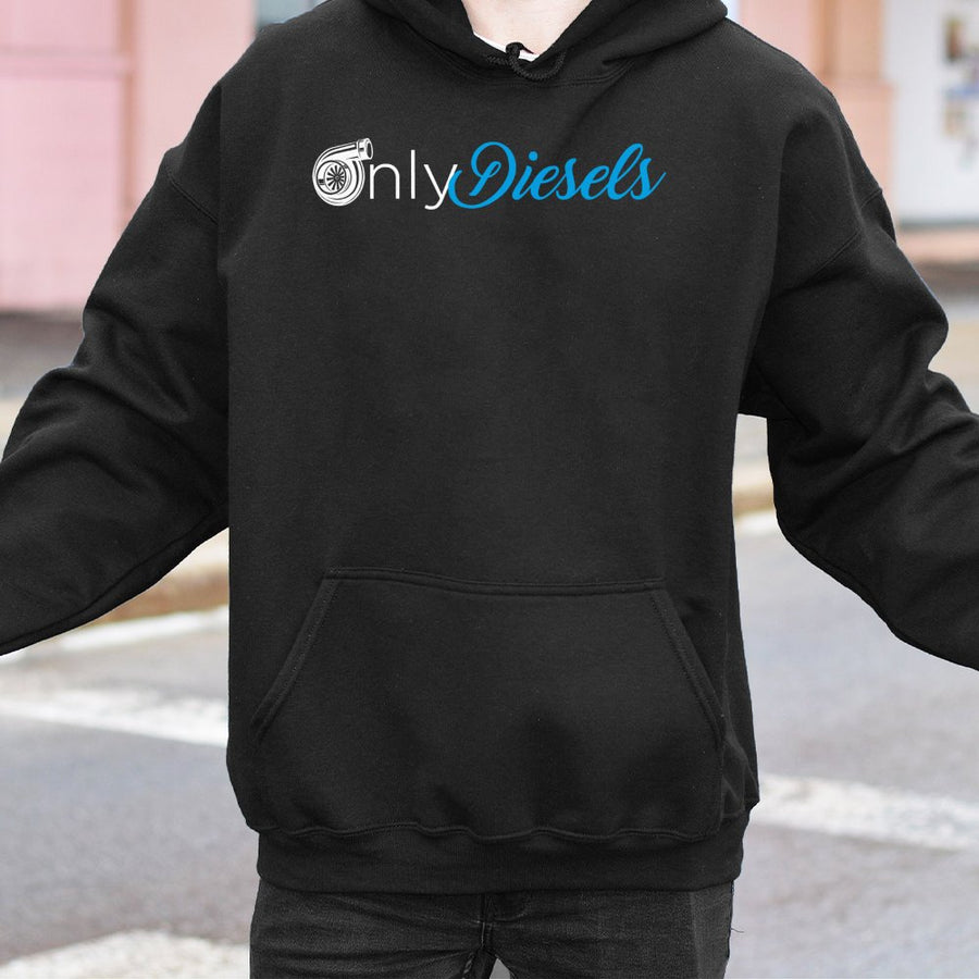 Only Diesels Turbo Hoodie | Automotive Mechanic Graphic Design | Premium Cotton-Blend Pullover | Gift for Truck Driver and Diesel Enthusiast