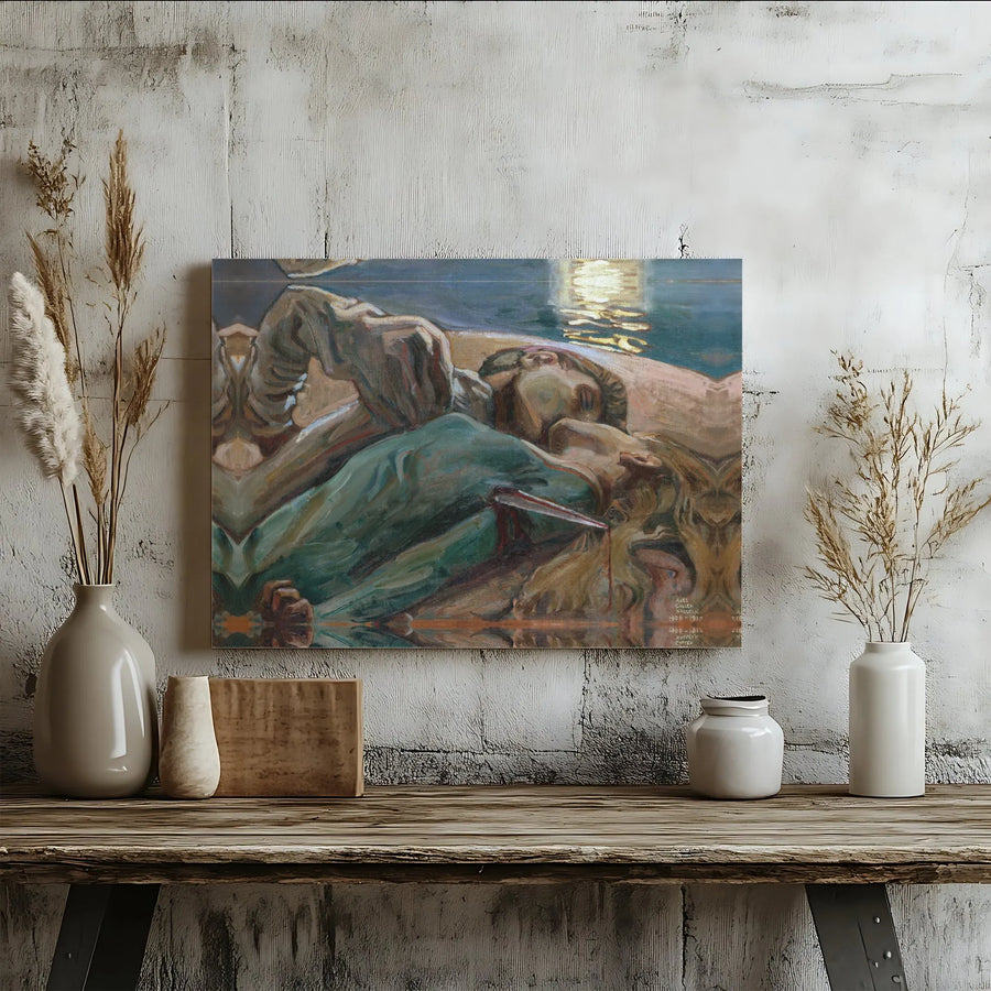 Akseli Gallen-Kallela Canvas Print | Lemminkäinen's Mother Painting, Kalevala Art Reproduction | Thick Gallery Wrap Wall Art | Collector's Gift for Mythology Fan