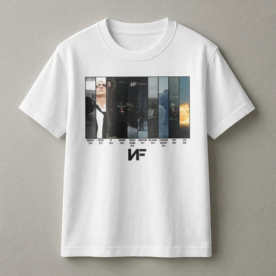 Nf T-Shirt, Nf Full Album T-Shirt  Nf Fear Album T-Shirt, Gift For Fan, Fear Albums T-Shirt,Fashion, Full