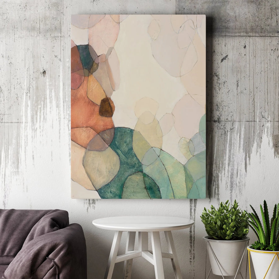 Abstract Canvas Wall Art | Earthy Tones Organic Shapes Print | Premium Thick Gallery Wrap Canvas | Limited Edition Modern Home Decor Gift