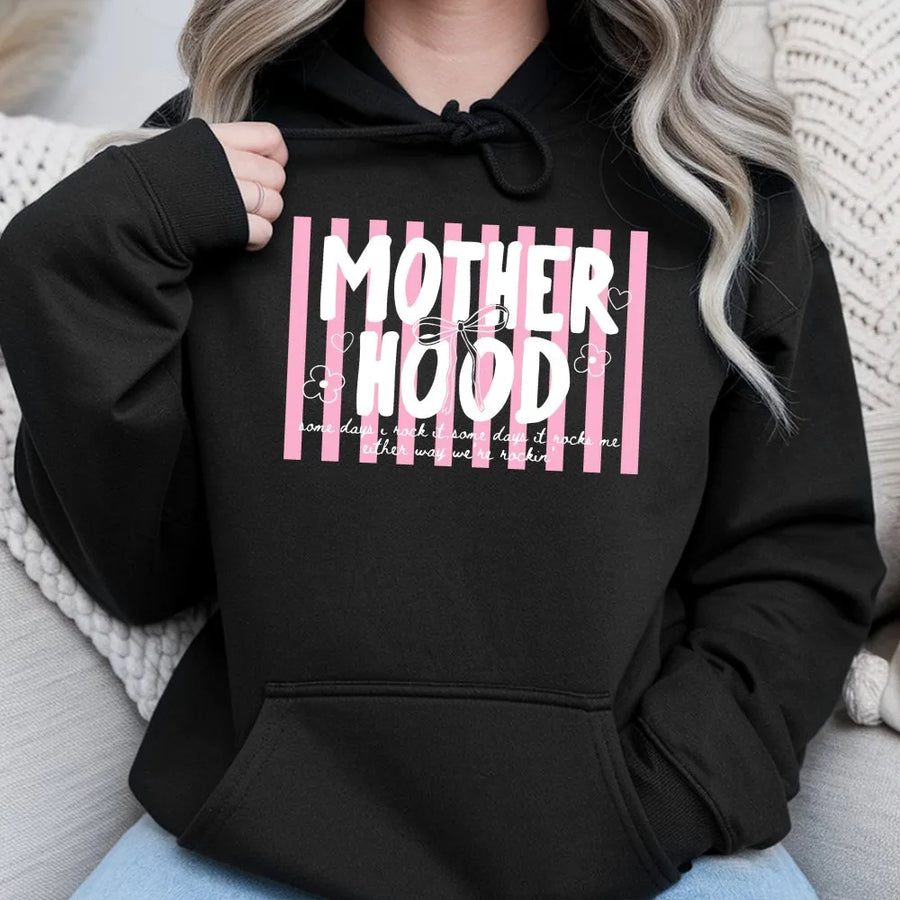 Trendy Motherhood Hoodie | Cool Mom Club Graphic Sweatshirt | Premium Soft Cotton Blend | Perfect Gift for New Mama, Mom Life Apparel