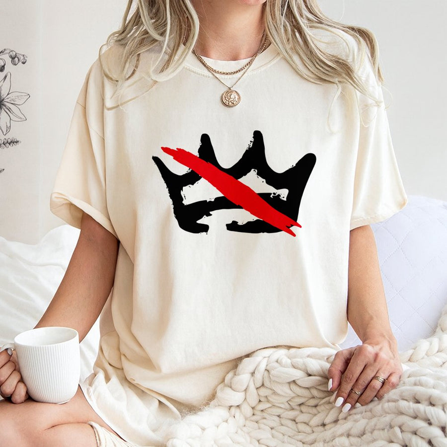 No Kings Protest T-Shirt | Anti-Monarchy Graphic Design | 100% Cotton Premium Tee | Activist Gift for Men and Women