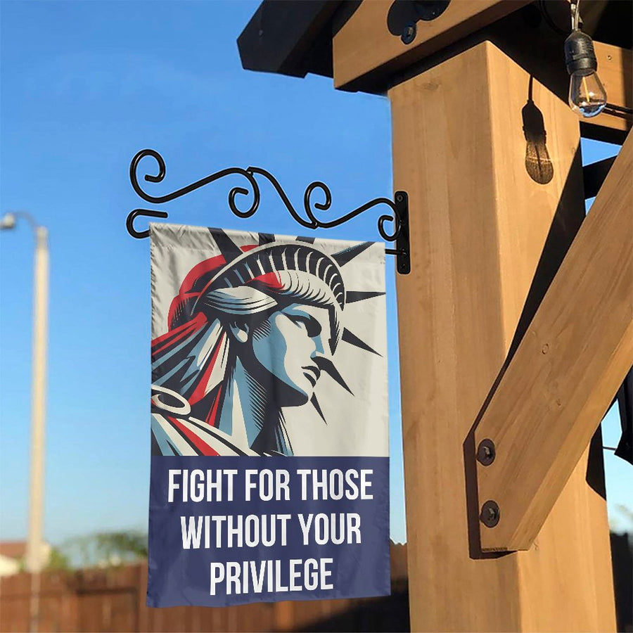 Liberty Garden Flag | Statue of Liberty Art | Weather-Resistant Polyester Yard Decor | Patriotic Social Justice Gift for Gardeners
