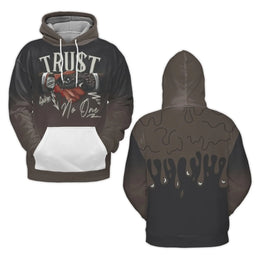 Trust No One Graphic Hoodie | Snake Handshake Urban Design | Premium Brushed Fleece Pullover | Streetwear Aesthetic Gift for Men & Women