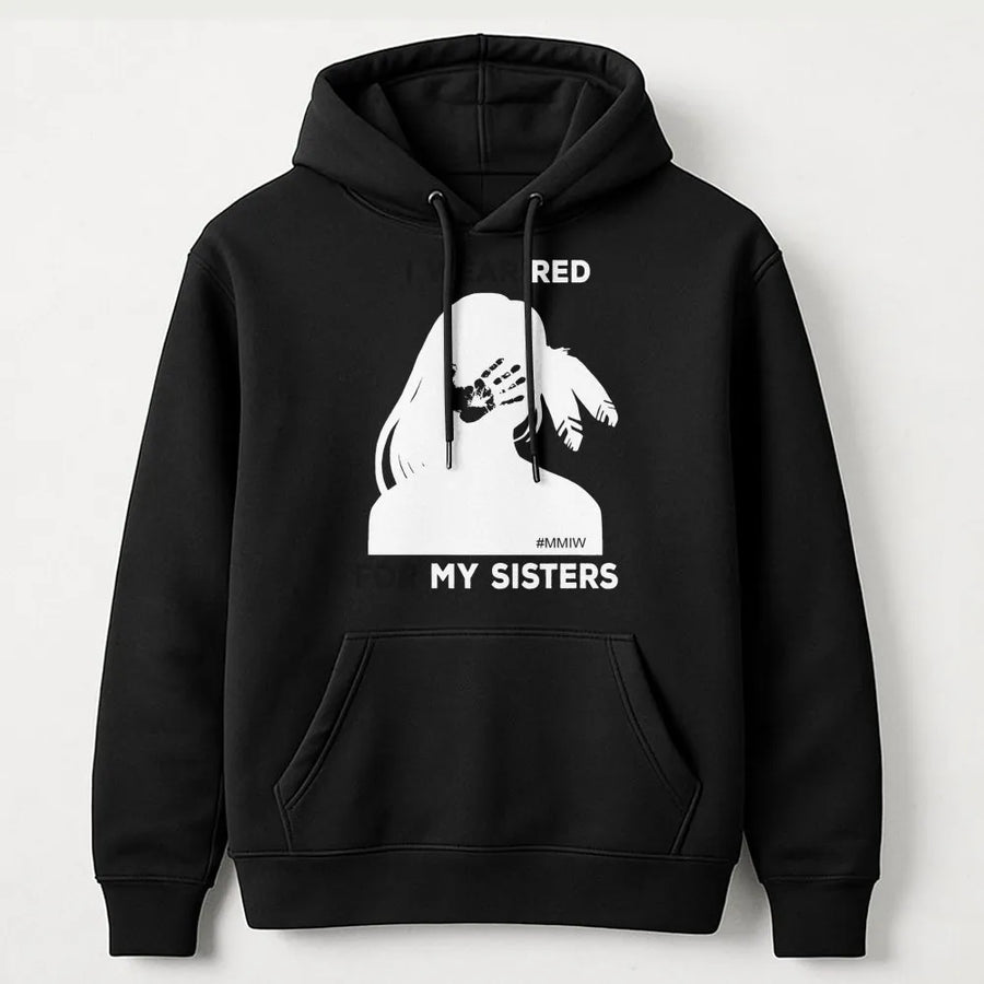 MMIW Awareness Hoodie | No More Stolen Sisters Design | Premium Cotton Blend | Indigenous Women Rights Gift for Activists