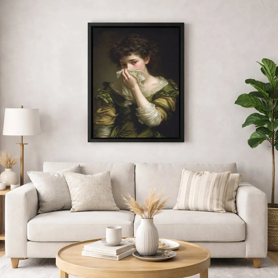 Jean-Honoré Fragonard The Souvenir Canvas Print | Classic Rococo Portrait Wall Art | Premium Gallery-Wrapped | Elegant Fine Art Gift for Home Decor