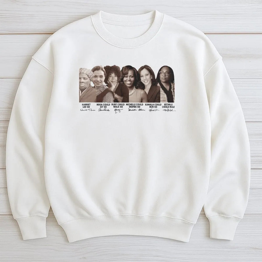 Black History Month Sweatshirt | Iconic Black Women Historical Figures Graphic | Premium Cotton Blend Unisex Pullover | Empowerment Gift for Her