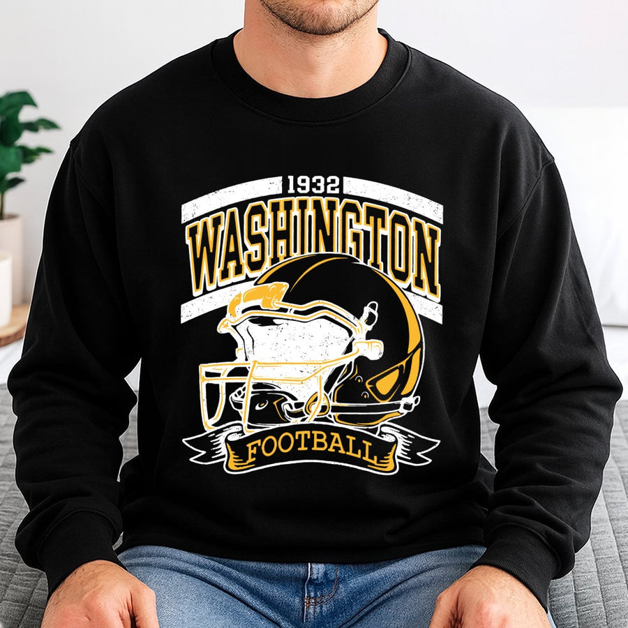 Vintage 90s Style Washington Football Vintage Sweatshirt Washington Commander Sweatshirt Washington Fan Gift