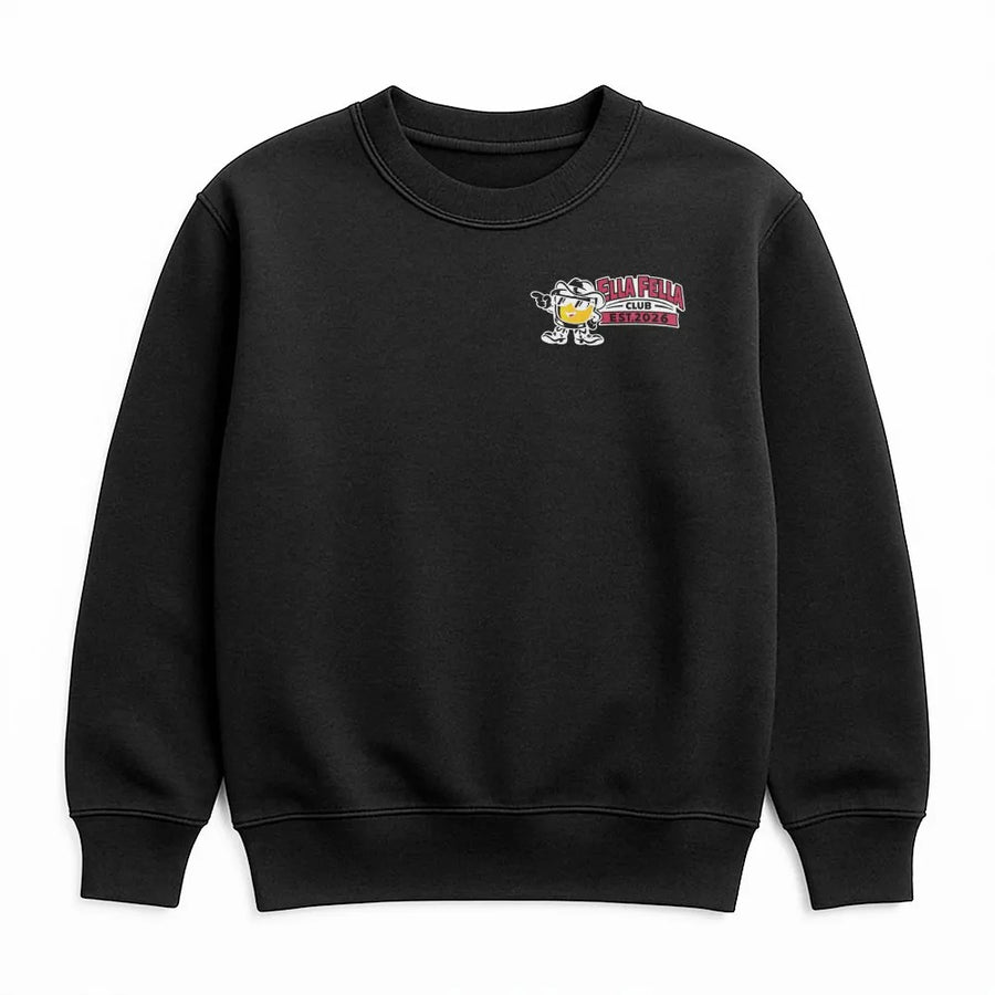 Ella's Fellas Club Sweatshirt | Funny Western Graphic Sweatshirt | Premium Cotton Blend | Unisex Novelty Pullover Gift for Friend Group
