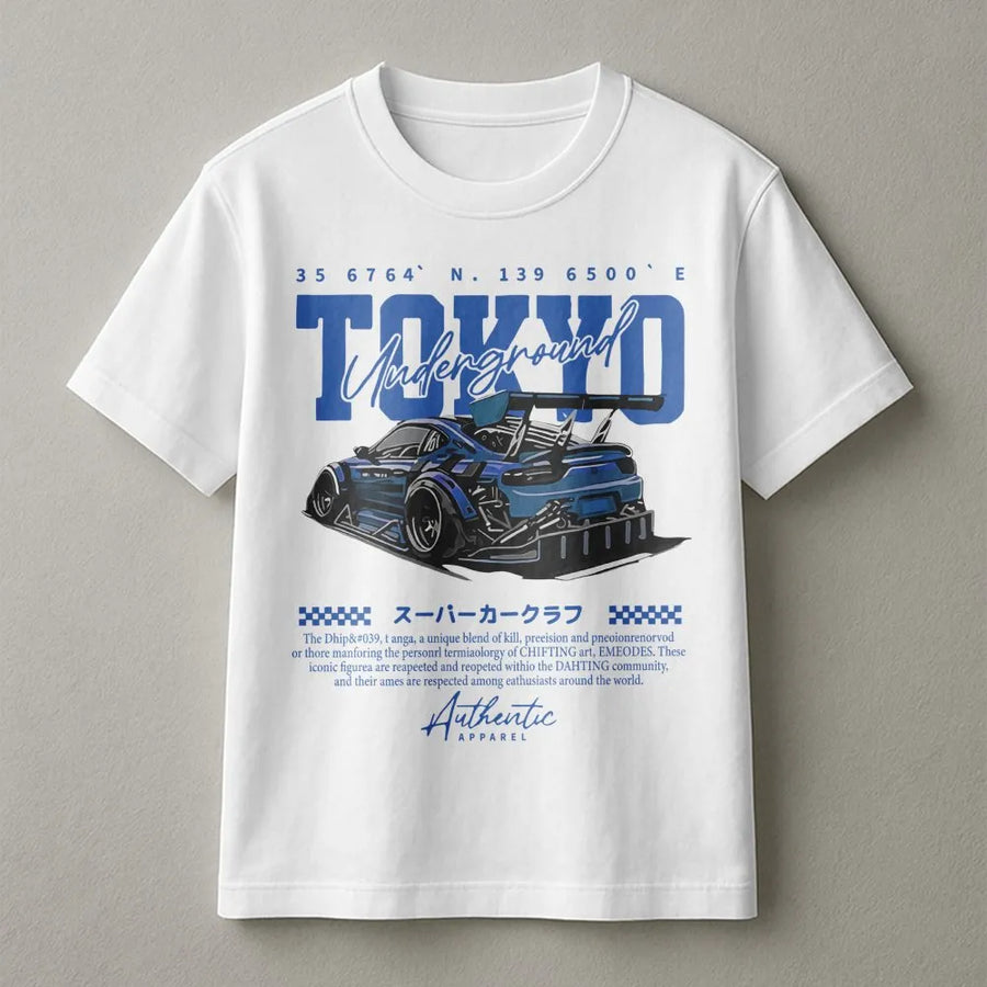 Tokyo Underground JDM Drift T-Shirt | Street Racing Graphic Streetwear | Premium Soft Cotton | Gift for Car Enthusiasts and Tuner Fans