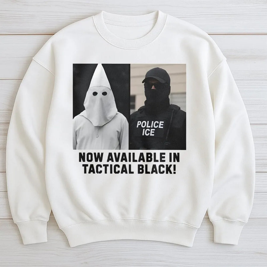 Protest Sweatshirt | Tactical Black Social Commentary Design | Premium Cotton Blend | Activist Human Rights Gift