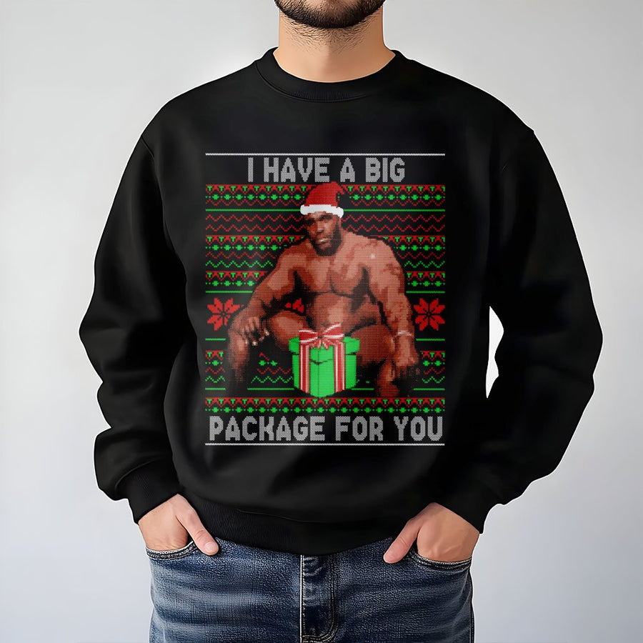 Ugly Christmas Sweatshirt | Funny Meme Graphic Print | Cotton Blend Crewneck | Unisex Holiday Gift for Men and Women