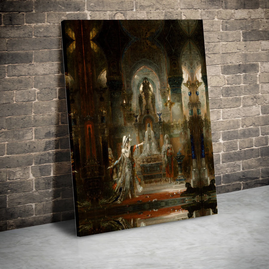 Salome Dancing Before Herod Canvas Wall Art | Gustave Moreau Symbolist Painting | Premium Gallery Wrap Print | Fine Art Home Decor Gift