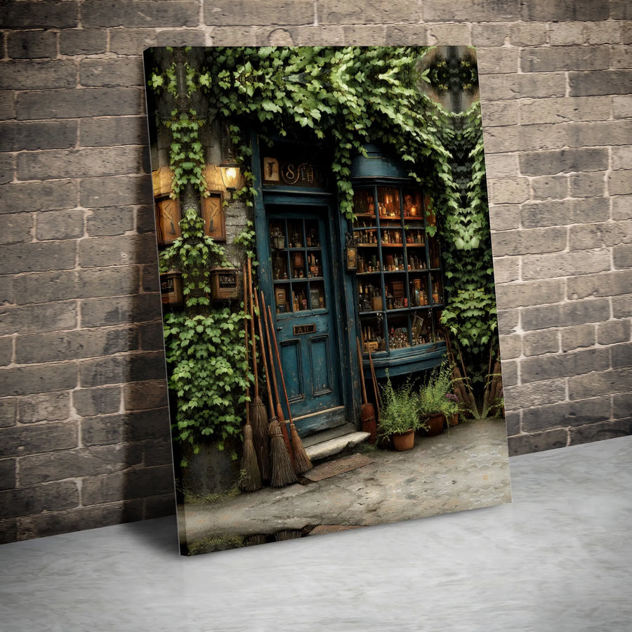 Magic Apothecary Canvas Print | Vintage Witchcraft Shop Wall Art | Premium Gallery Wrap Decor | Fantasy Gift for Book Lovers