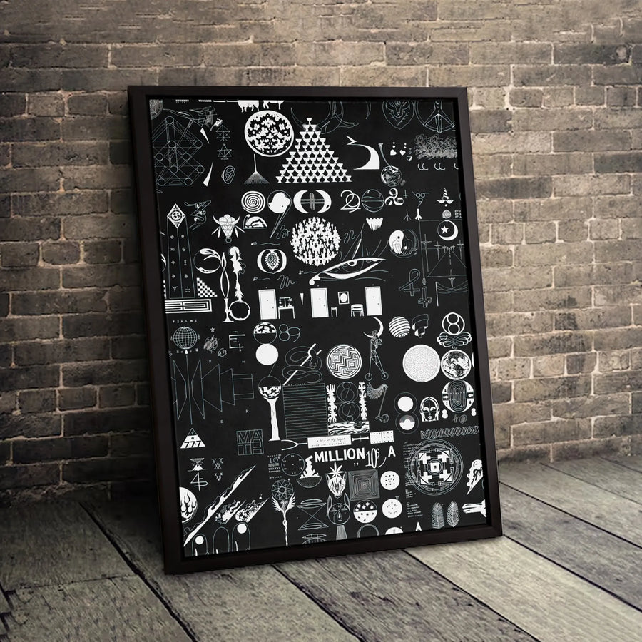 Symbolism Art Canvas Print | Minimalist Geometric Album Graphic | Premium Gallery-Wrapped Wall Decor | Unique Gift for Indie Music Fans