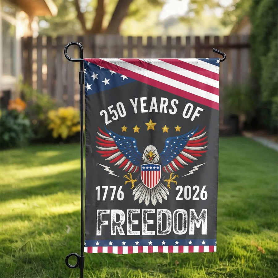 USA 250th Anniversary Garden Flag | 1776-2026 Patriotic Eagle Decor | Premium Weather-Resistant Polyester | Memorial Day & Fourth of July Yard Gift