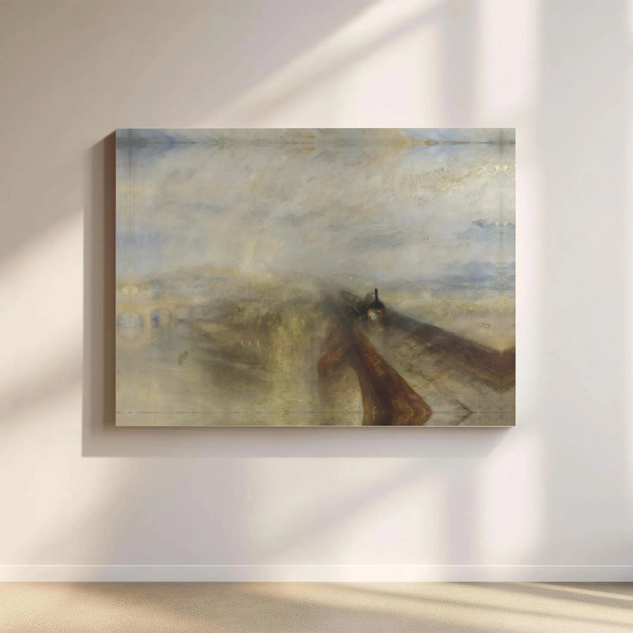 Turner Rain Steam and Speed Canvas | Famous Impressionist Railway Painting | Premium Stretched Wall Art | Collector's Gift for Art Lover