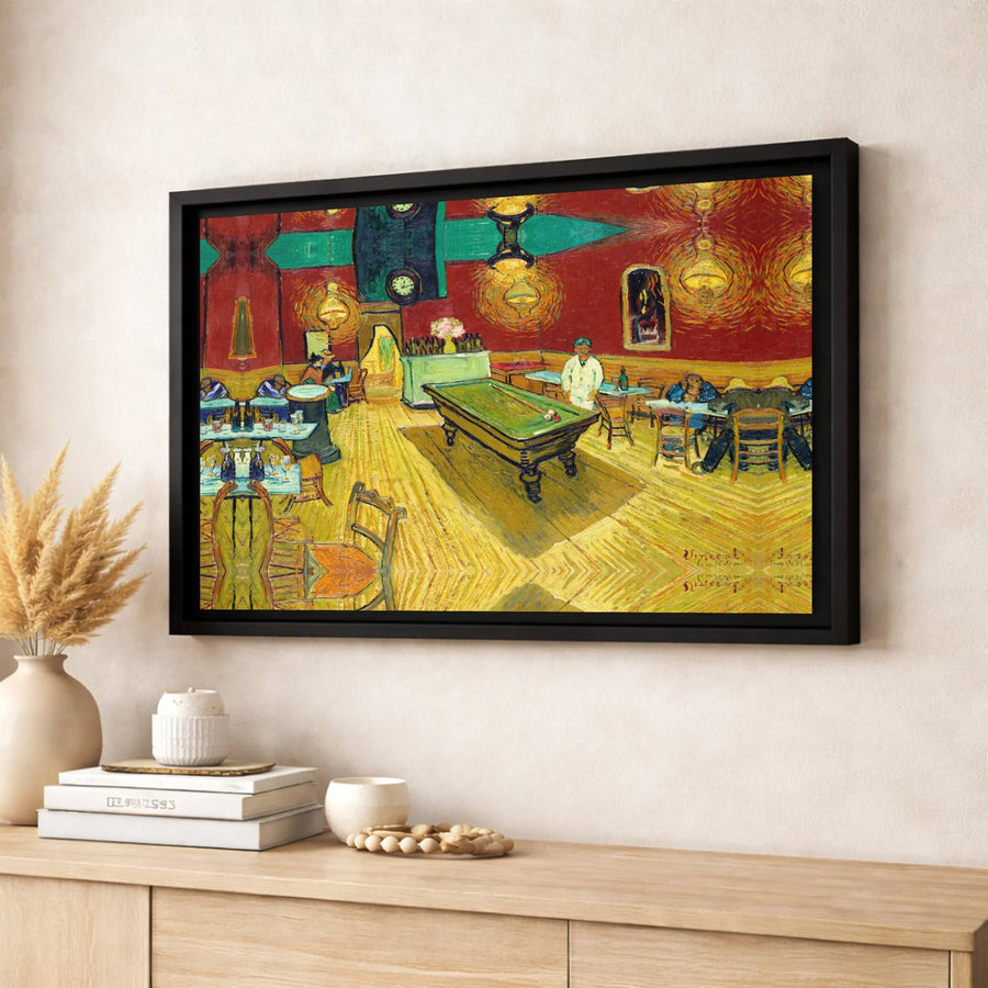 The Night Café by Vincent Van Gogh | Impressionist Masterpiece Canvas Print | Premium Gallery-Wrapped Wall Art | Iconic Fine Art Gift for Home Decor