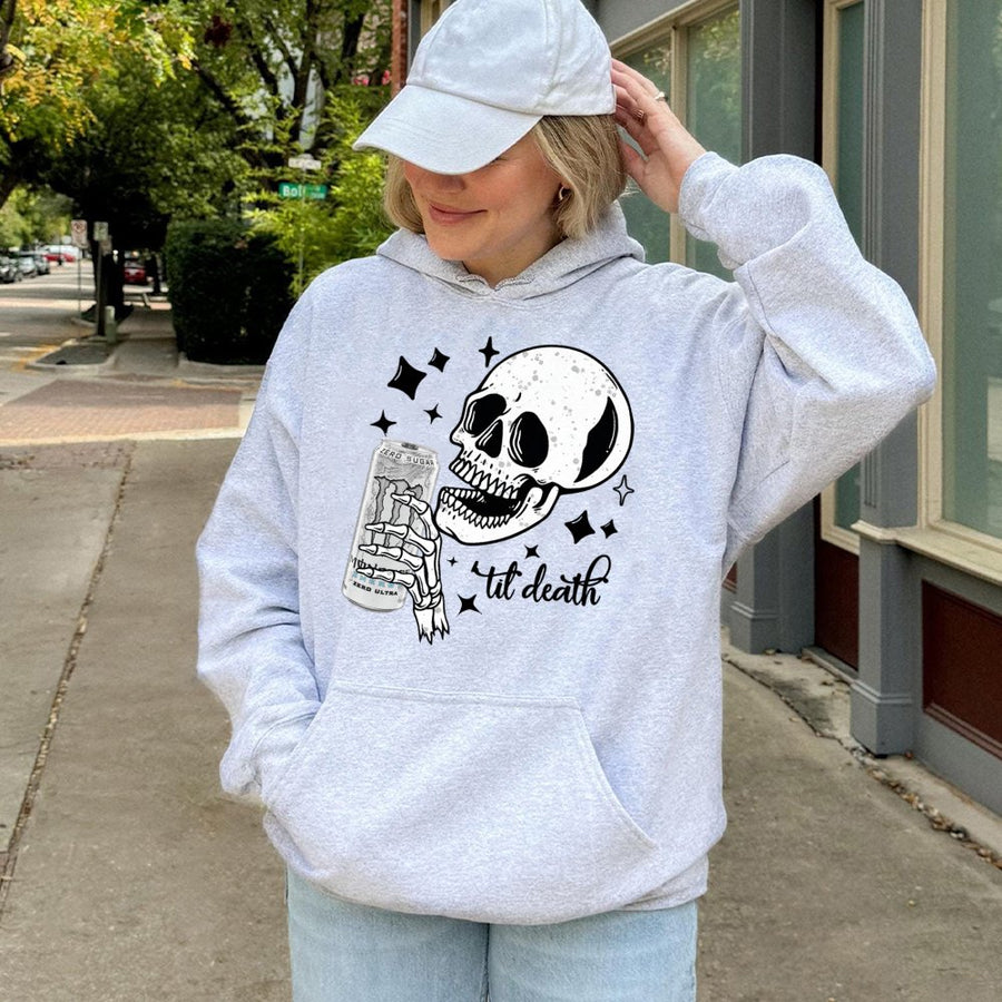 Til Death Monster Zero Ultra Hoodie, Energy Drink Graphic Hoodie, Streetwear For Men And Women, Casual Thermal