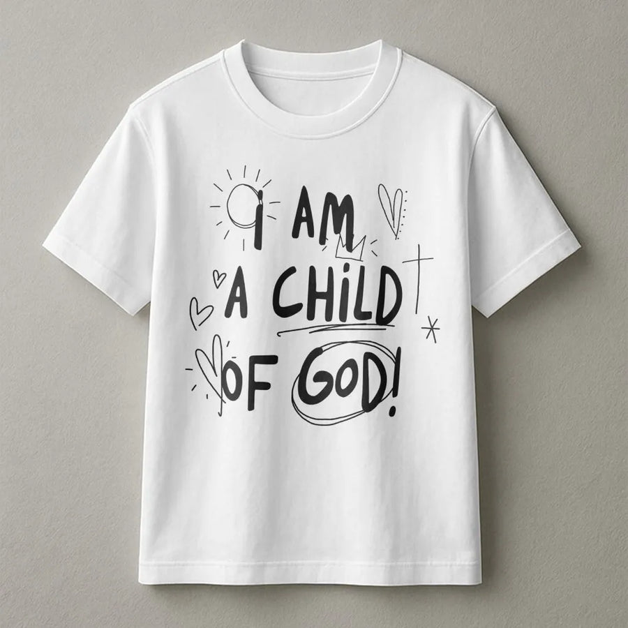 I Am A Child Of God T-Shirt | Minimalist Christian Graphic Tee | Premium Cotton Religious Apparel | Faith-Based Gift For Men And Women