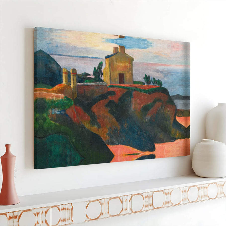 André Derain Fauvist Landscape Canvas | Le Fort De La Cité Fine Art Print | 1.25 Inch Gallery Wrap | Museum Quality Wall Decor for Living Room