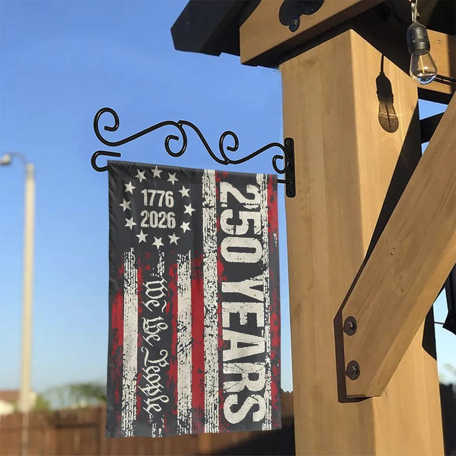 Patriotic Garden Flag | We The People 1776-2026 Anniversary Design | Double Sided Polyester | Commemorative Gift for Patriots