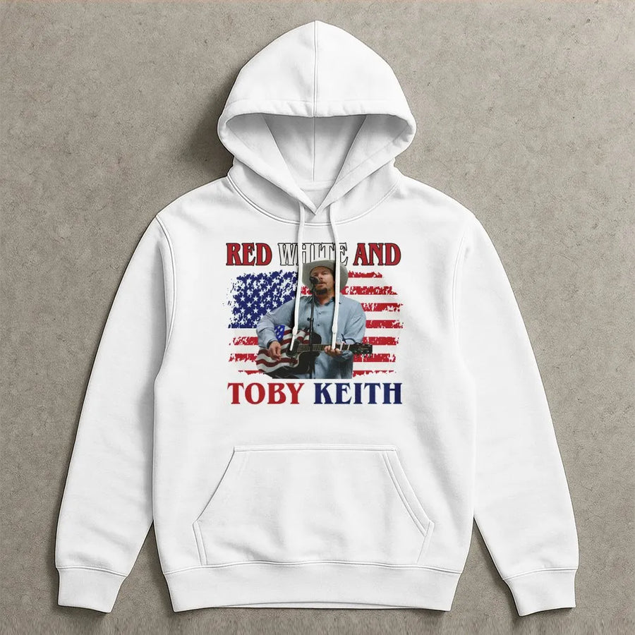 Patriotic USA Flag Hoodie | Red White And Blue Design | Soft Cotton Blend Material | American Pride Gift For Him And Her